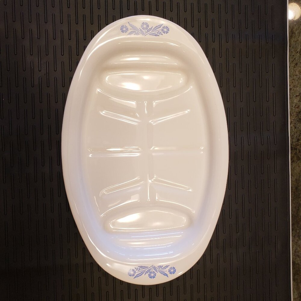 Corningware Corning Ware Blue Cornflower Meat Platter